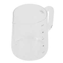 Tazza graduata in vetro per montare la schiuma, 500 ml, 10,89 cm, trasparente