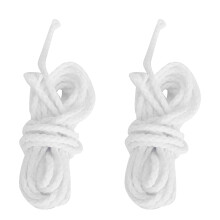 2 pezzi di stoppino di cotone da 2,6 mm per lampada ad olio fai da te