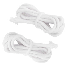2 pezzi di stoppini in cotone da 5 mm, assorbenti per olio, lampada fai-da-te