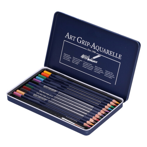 Crayons aquarellables de 12 couleurs, 17,2 cm