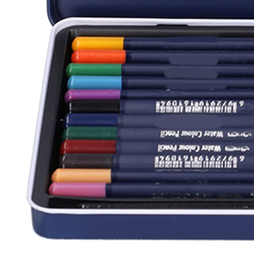 Crayons aquarellables de 12 couleurs, 17,2 cm 2