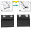 2 pièces de clips d'ajustement de ceinture de sécurité en PU noir 33 g 16