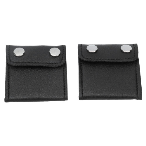2 pièces de clips d'ajustement de ceinture de sécurité en PU noir 33 g 1