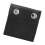2 pièces de clips d'ajustement de ceinture de sécurité en PU noir 33 g 11