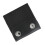 2 pièces de clips d'ajustement de ceinture de sécurité en PU noir 33 g 3