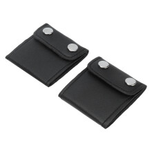 2 pièces de clips d'ajustement de ceinture de sécurité en PU noir 33 g