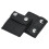 2 pièces de clips d'ajustement de ceinture de sécurité en PU noir 33 g 13