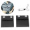 2 pièces de clips d'ajustement de ceinture de sécurité en PU noir 33 g 15