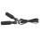 Corda per saltare regolabile unisex - gomma e cotone 15 cm 6