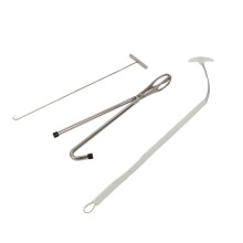 Corde obstétrique en acier inoxydable pour porcs – 76 cm, crochet 36 x 9,5 cm