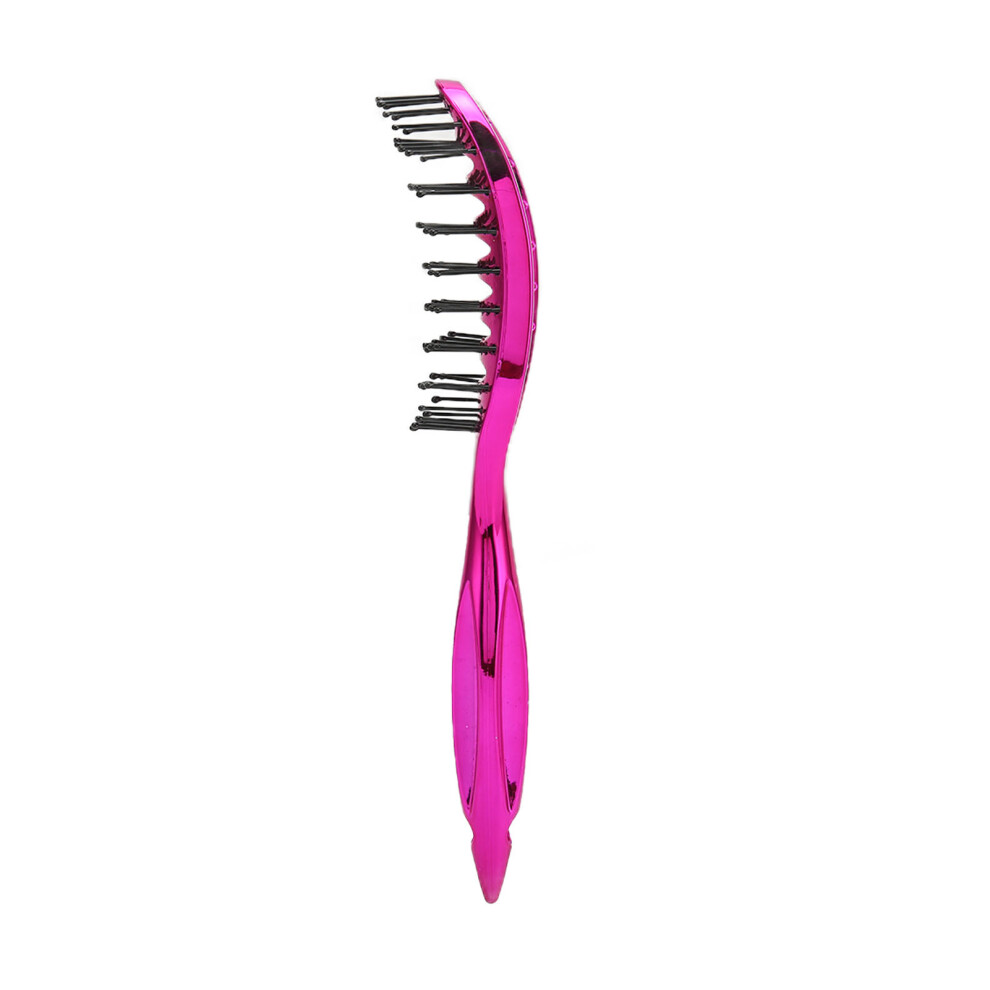 Hair Brush Small Curved Vent Comb Detangling Massage Hairbrush Ribs Comb for Tangled HairPurple