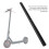 Guidon en acier inoxydable M365 Pro/Pro2 41,5 cm 7