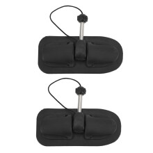 2 pezzi portapagaie in PVC nero blocco per pagaia nucleo da 0.4in