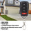 KB-1304A 433 MHz Télécommande compacte noire à 4 touches 75 mAh 11