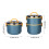 Bento Box grande capacità blu 18x14.5cm a prova di perdite 2