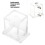 GQSXT3 Vasca in acrilico 200 ml 3x G1/4 Trasparente 10