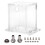 GQSXT3 Vasca in acrilico 200 ml 3x G1/4 Trasparente 2