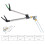 Supporto per aste in acciaio inossidabile da 1,5 m con staffa da 33 cm 5
