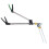 Supporto per aste in acciaio inossidabile da 1,5 m con staffa da 33 cm 12