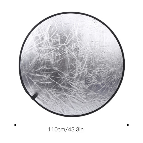 Réflecteur rond de 110 cm, 2 en 1, argent/or 2