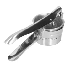 3-in-1 Edelstahl Kartoffelstampfer, Frucht- und Gemüsespresser – Manuelle Saftpresse