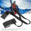 Sangles de ski noires, longueur réglable, plaque double 12