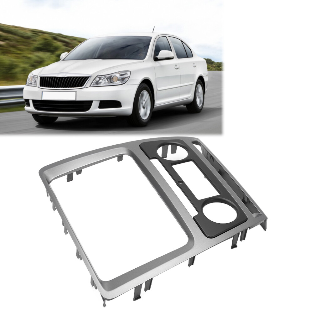 2Din Radio Stereo Fascia Frame Dash Cd Panel Trim Decoration Replacement For Octavia 2008Â2013 4181322335721