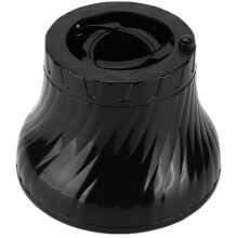 Diffuseur de sèche-cheveux noir pour poils d'animaux, diamètre 8/11 cm, hauteur 14,5 cm