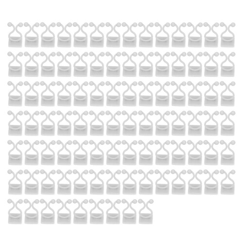 100 pezzi Supporto a parete per rampicanti 3,5 x 2 x 2 cm Bianco 1