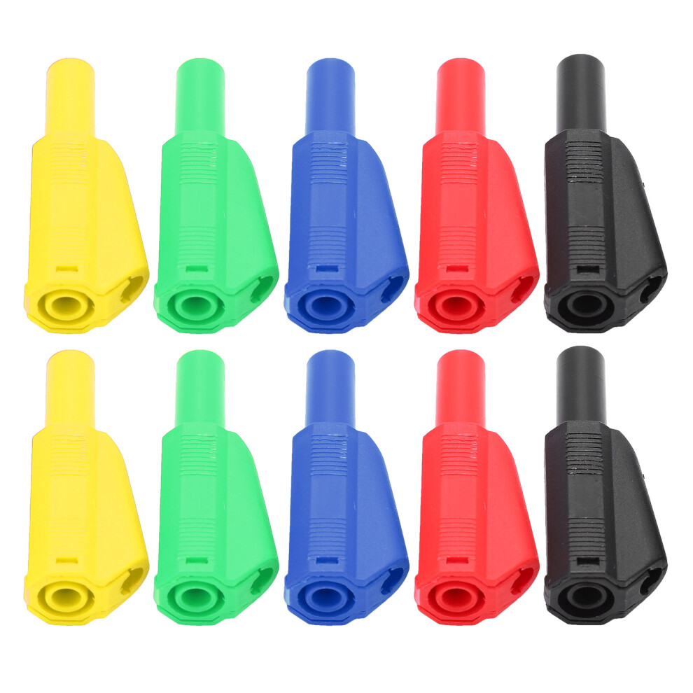 2Set U29 4Mm Insulation Banana Plug For Electrical Testing Red Black Yellow Green Blue 4001322336927
