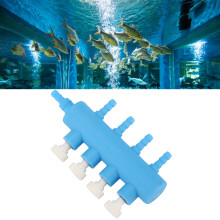Vanne d'air pour aquarium réglable à 1-4 voies, en plastique, 5 mm