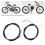 Kit cavi acceleratore e frizione PVC+acciaio per 49cc-80cc 11