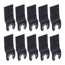 10 pezzi di lame oscillanti per sega 90 mm / 3,5 in 34 mm Nero