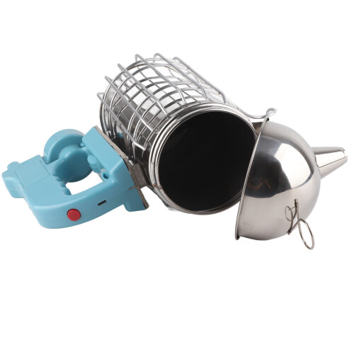 Fumoir de ruche en acier inoxydable 4xAA, 26,3  22,5 cm 2