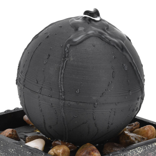 Fontana a sfera USB da 3 V 14.5x11.5x11.5cm luce gialla 2