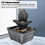 Fontana d'acqua USB a 3V, 16x11.5x11.5 cm, Colore 10