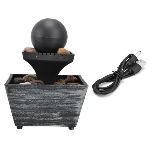 Fontana d'acqua USB a 3V, 16x11.5x11.5 cm, Colore 1