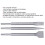 3Pcs Chisel Carbon Steel Scaling Flat Point Rotating Hammer Drill Bits for Tile Concrete WorkRound Handle 12