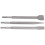 3Pcs Chisel Carbon Steel Scaling Flat Point Rotating Hammer Drill Bits for Tile Concrete WorkRound Handle 14