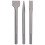 3Pcs Chisel Carbon Steel Scaling Flat Point Rotating Hammer Drill Bits for Tile Concrete Work5 Pit Handle 2