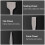 3Pcs Chisel Carbon Steel Scaling Flat Point Rotating Hammer Drill Bits for Tile Concrete Work5 Pit Handle 12
