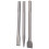3Pcs Chisel Carbon Steel Scaling Flat Point Rotating Hammer Drill Bits for Tile Concrete Work5 Pit Handle 16