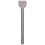 3Pcs Chisel Carbon Steel Scaling Flat Point Rotating Hammer Drill Bits for Tile Concrete Work5 Pit Handle 6