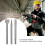 3Pcs Chisel Carbon Steel Scaling Flat Point Rotating Hammer Drill Bits for Tile Concrete Work5 Pit Handle 5