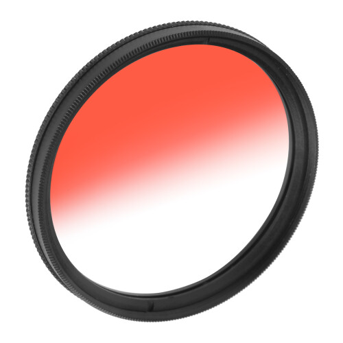 Junestar filtre d’objectif à dégradé rouge multicouches 58 mm 2