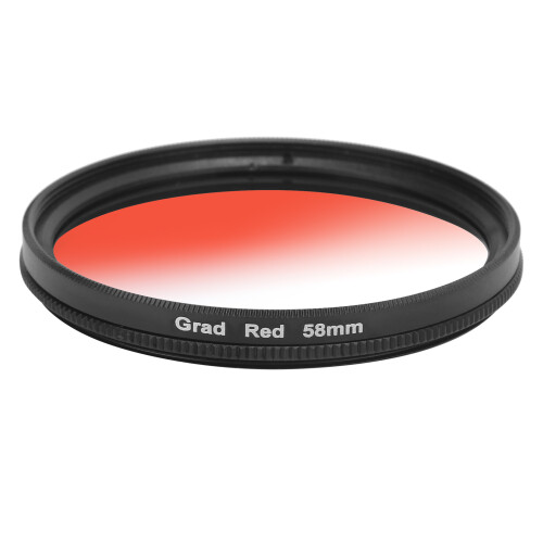 Junestar filtre d’objectif à dégradé rouge multicouches 58 mm 1