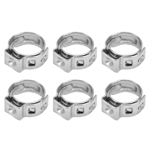20 pièces de collier de serrage à double fil 10,3-12,8 mm doré