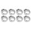 20 pièces de collier de serrage à double fil 10,3-12,8 mm doré 16