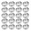 20 pièces de collier de serrage à double fil 10,3-12,8 mm doré 2