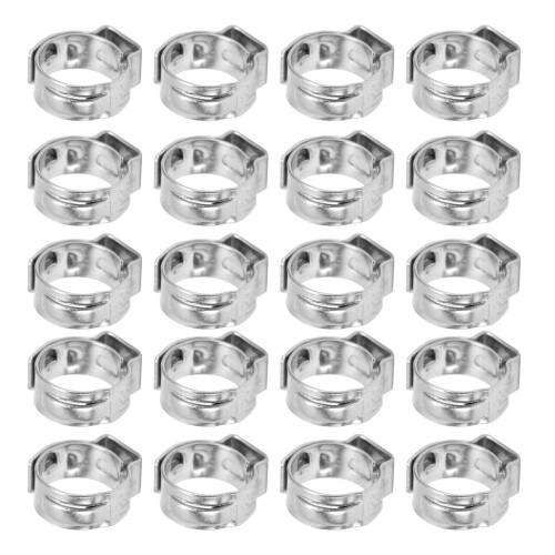 20 pièces de collier de serrage à double fil 10,3-12,8 mm doré 1